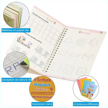 Cahier Magique d’Écriture – Spécial Dessin & Créativité (3-8 ans)