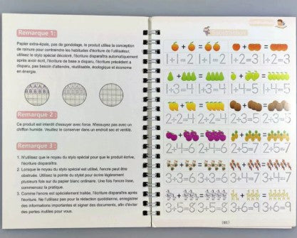 Cahier Magique d’Écriture – Spécial Mathématiques (3-8 ans)